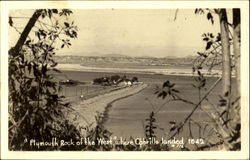 "Plymouth Rock Of The West", Where Cabrillo Landed 1542 Postcard