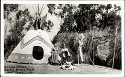 Indian Village, Ghost Town Buena Park, CA Knott's Berry Farm Postcard Postcard