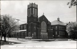 Sacred Heart Church And School Marshfield, WI Postcard Postcard
