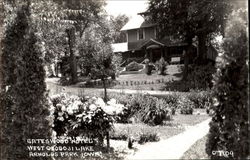 Gates Wood Hotel, West Okoboji Lake Postcard