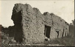 Mission Wall In Ruins Postcard