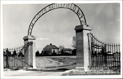 Entrance Custer Battlefield Postcard