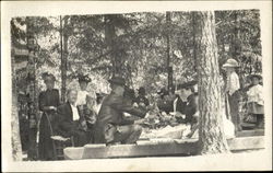 Family Picnic Postcard