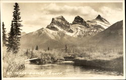 Three Sisters Banff Postcard