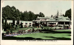 Residence The Butchart Gardens Postcard