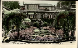 Italian Garden The Butchart Gardens Postcard