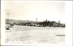 Street Scene Gas Station Postcard