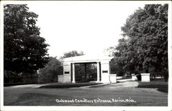 Oakwood Cemetery Entrance Postcard