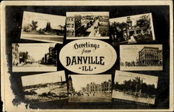 Greetings From Danville Postcard