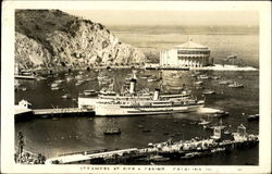 Steamers At Pier, Casino Postcard