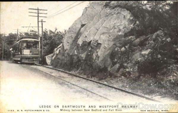 Ledge On Dartmouth And Westport Railway New Bedford Massachusetts