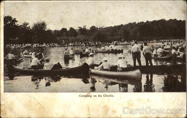 Canoeing On The Charles Boston Massachusetts