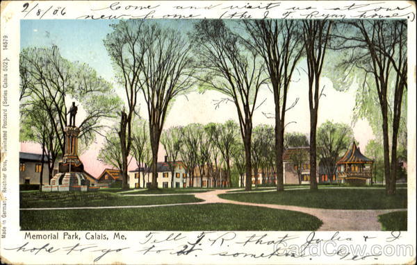 Memorial Park Calais Maine