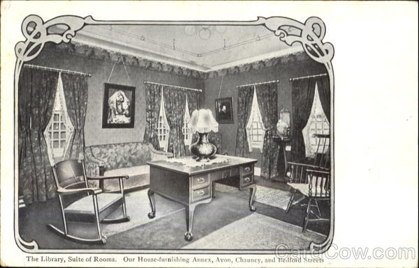 The Library Suite Of Rooms Jordan Marsh Series Boston Massachusetts