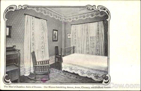 The Man's Chamber Suite Of Rooms Jordan Marsh Series Boston Massachusetts