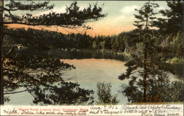(Round Pond) Looking West Vinalhaven Maine