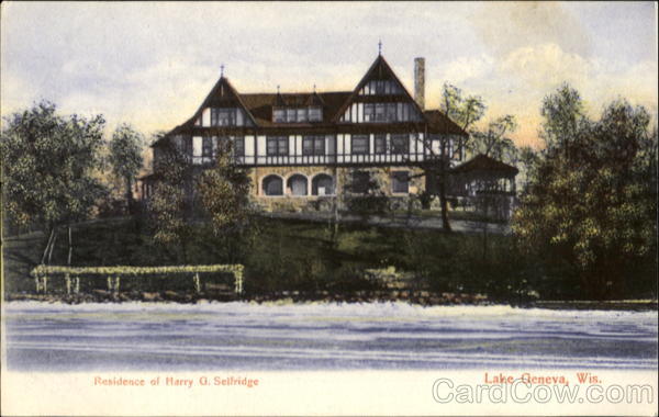 Residence Of Harry G. Selfridge Lake Geneva Wisconsin