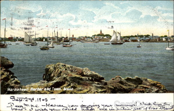 Marblehead Harbor And Town Massachusetts