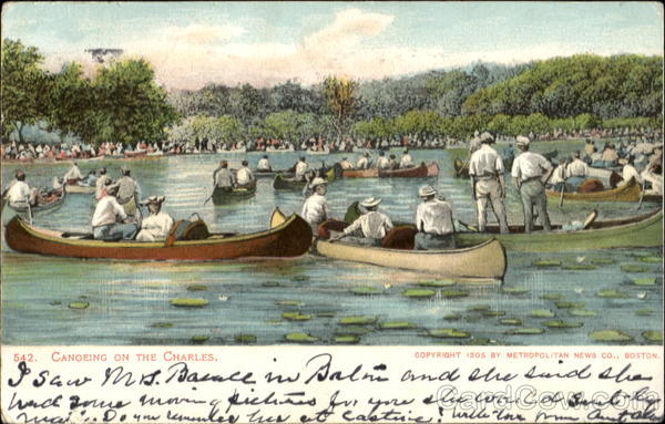Canoeing On The Charles Boston Massachusetts