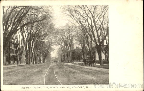 Residential Section, North Main St. Concord New Hampshire