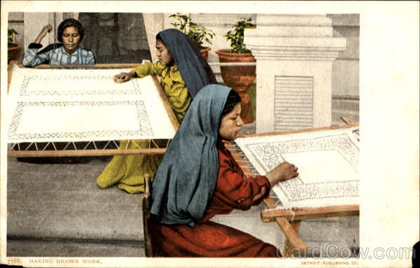 Making Drawn Work Native Americana