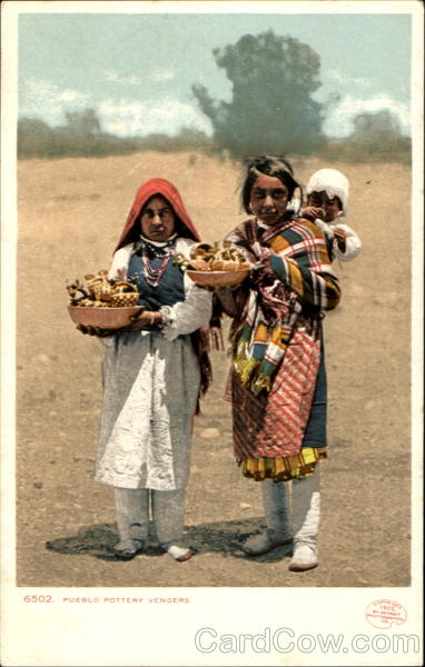 Pueblo Pottery Venders Native Americana