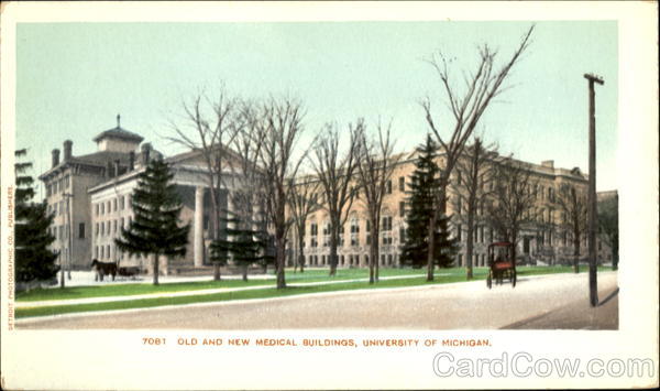 Old And New Medical Buildings, University of Michigan Ann Arbor