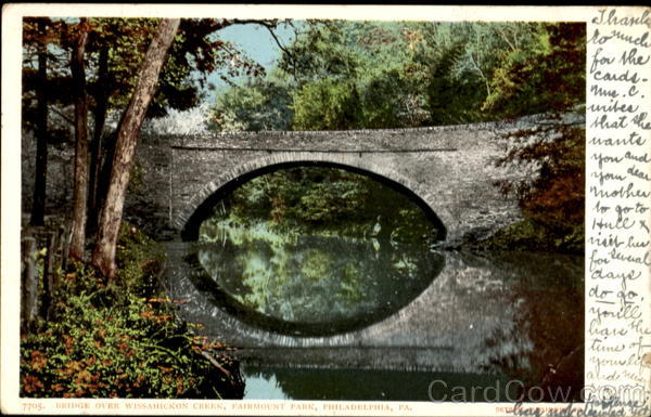 Bridge Over Wissahickon Creek, Fairmount Park Philadelphia Pennsylvania
