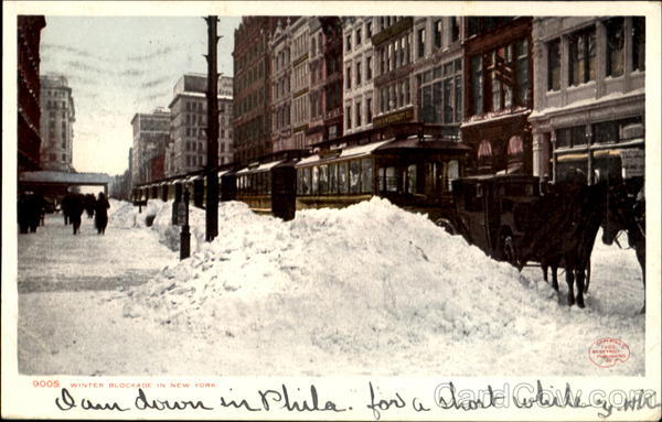Winter Blockade In New York