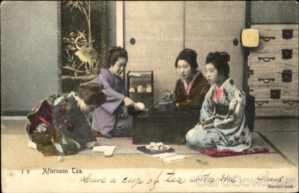 Japanese Women Afternoon Tea Asian