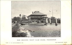 New Bedford Yacht Club House, Padanaram Massachusetts Postcard Postcard