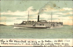 City Of Rockland Eastern Steamship Co Postcard