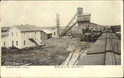 Foley's Shaft Mining Canton, IL Postcard Postcard