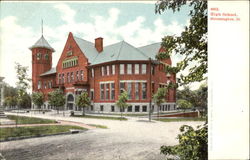 High School Bloomington, IL Postcard Postcard