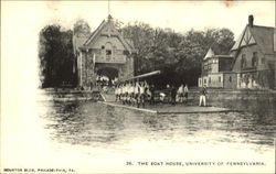The Boat House University Of Pennsylvania, Houston Club Postcard