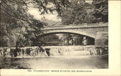 Bridge At Lotus Inn, Wissahickon Postcard