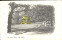 Park Scene Postcard