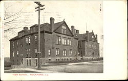 High School Rockford, IL Postcard Postcard