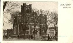 First M. E. Church Freeport, IL Postcard Postcard