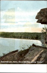 View At Table Rock Showing Profile Moosehead, ME Postcard Postcard
