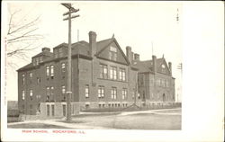 High School Rockford, IL Postcard Postcard