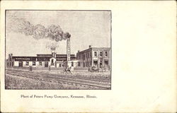Plant Of Peters Pump Company Kewanee, IL Postcard 