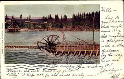 Salmon Fish Wheel Postcard