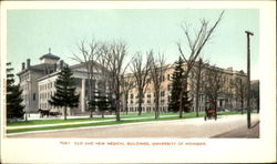 Old And New Medical Buildings, University of Michigan Ann Arbor, MI Postcard Postcard