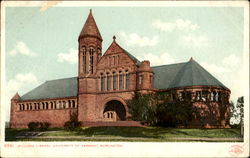 Billings Library University Of Vermont Burlington Postcard