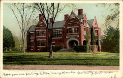 President's Residence, Vassar College Postcard