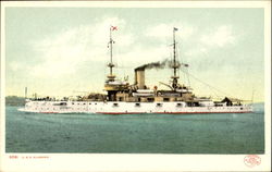 USS Alabama Postcard