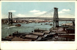New York And Williamsburg Bridge New York City, NY Postcard Postcard
