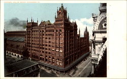 Pennsylvania Railroad Station Postcard