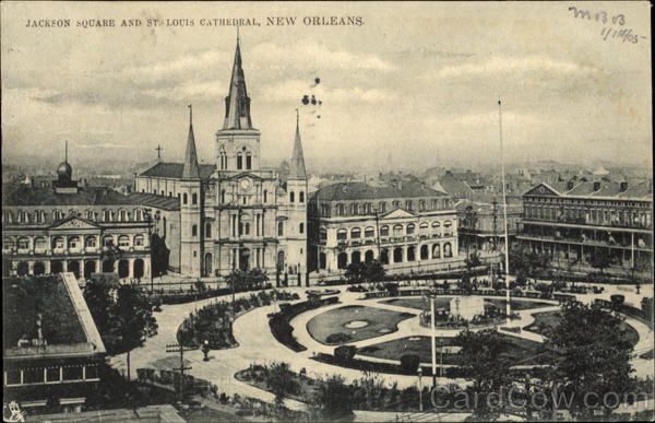 Jackson Square And St. Louis Cathedral New Orleans Louisiana
